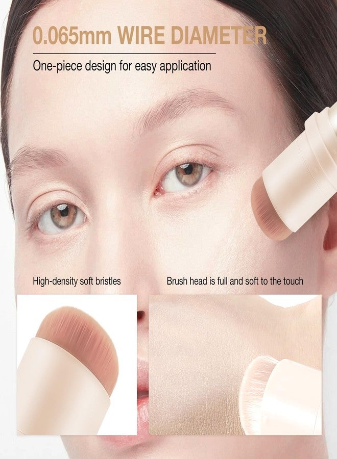 GEUUFEA Full Coverage Concealer with Brush, Dual Ended Foundation Makeup Stick, Long Lasting and Waterproof, Hydrating Lightweight Concealer Pencil for a Flawless Look - Image 3